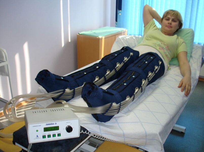 Πρεσοθεραπεία για τη θεραπεία των κιρσών στα πόδια